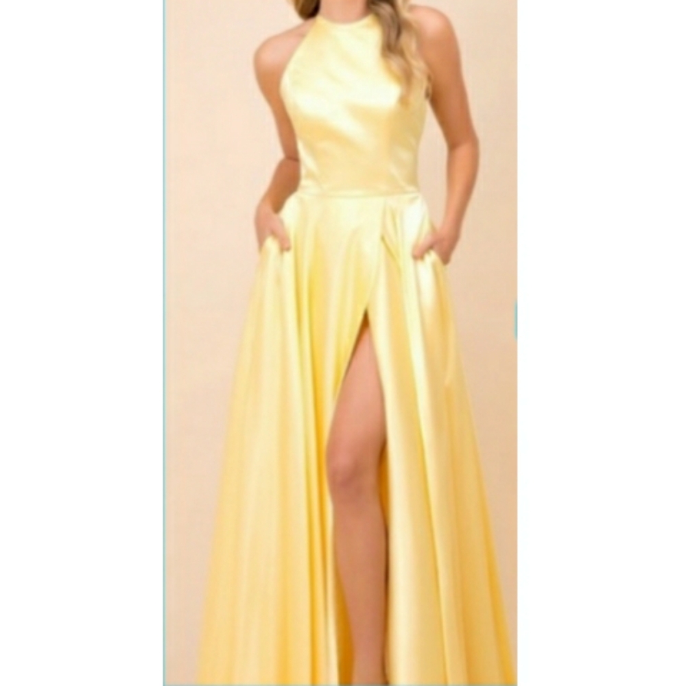 Nox Anabel Yellow Dress Prom, Evening & Bridesmaid